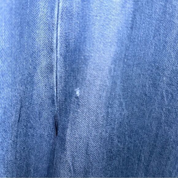 SPLENDID women’s chambray tie jumpsuit neck, tie waist pocket size x-large - Picture 11 of 13